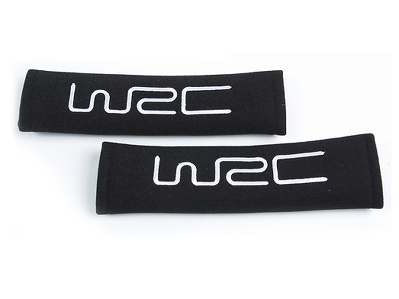 WRC 2 fourreaux de ceinture tissu noir brodé argent