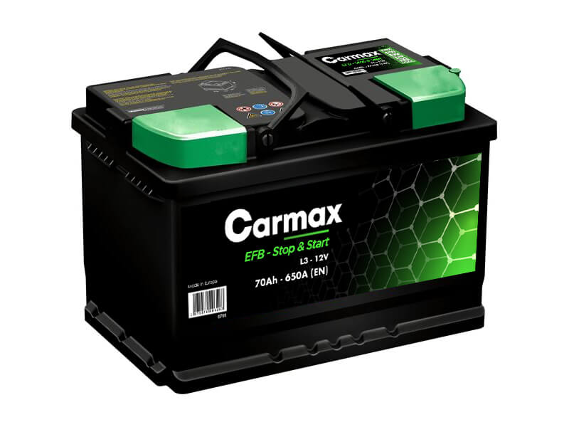 Batterie stop & start 70Ah L3 EFB CARMAX - Maxicar, Produits d