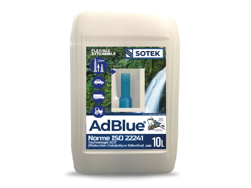 AdBlue avec bec verseur 10L SOTEK - Additif Anti Pollution