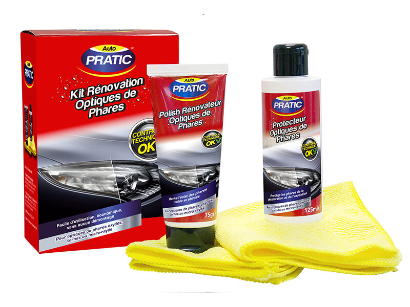 Kit de rénovation d`optiques de phares AUTO PRATIC