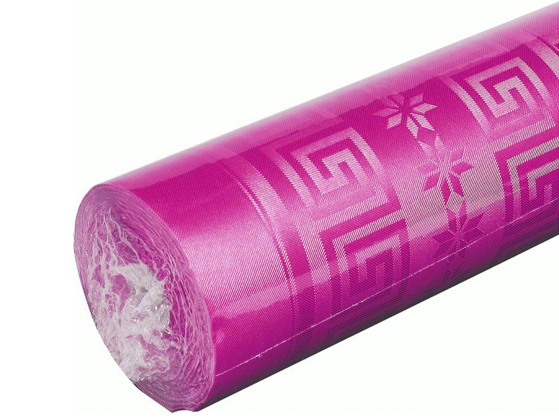 Nappe Papier Plastifié Fuschia 1,2x7m