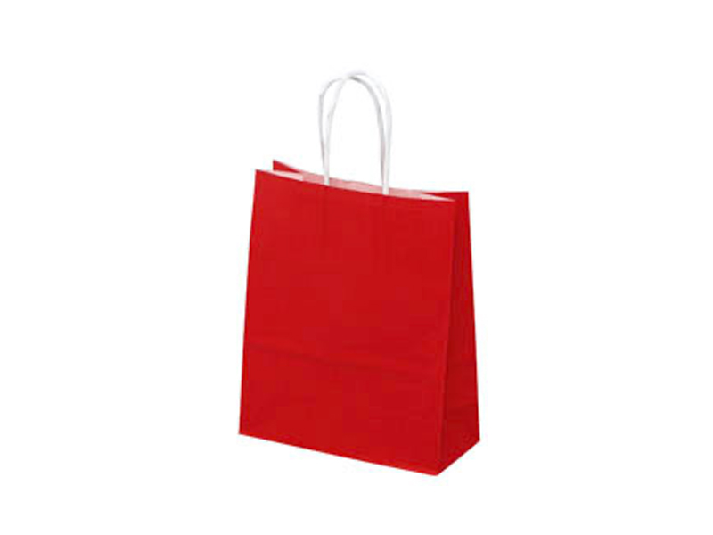 Sac Papier Rouge 18x8x24cm