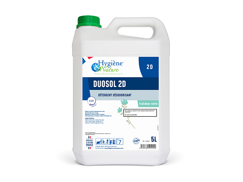 Duosol 2D Détergent Désodorisant Fraicheur Nette 5L