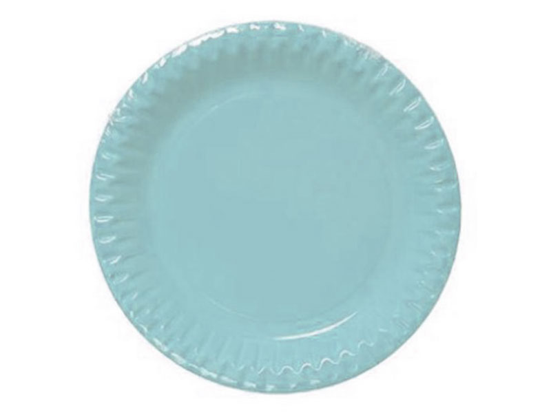ASSIETTES PLATES Carton Ø23cm X10 - Bleu - DOPLA