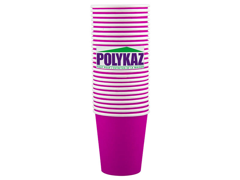 Gobelet Carton Polykaz Fuchsia 200cc X25