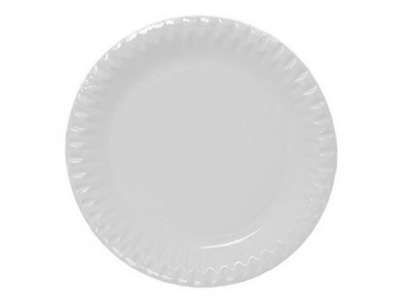 ASSIETTES PLATES Carton Ø23cm X50 - Blanc - DOPLA