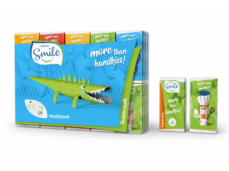 MOUCHOIRS Smile X30 Paquets - Blanc - LUCART