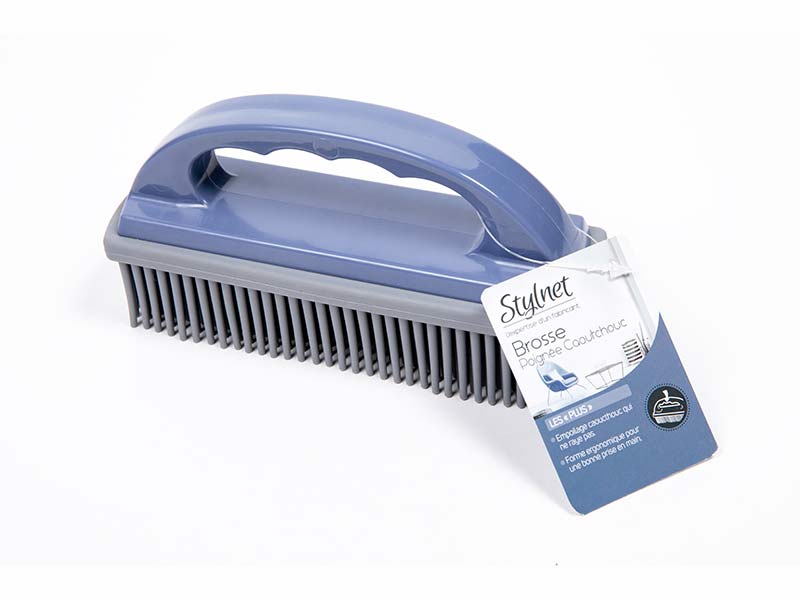 BROSSE POIGNEE SILICONE 16CM STN - SOGEX