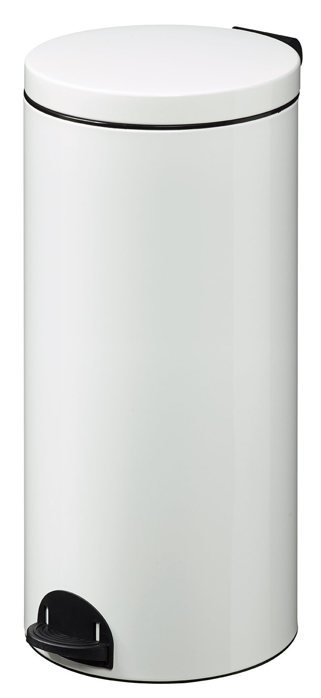 POUBELLE A PEDALE SANELIA 30L - Blanc - ROSSIGNOL
