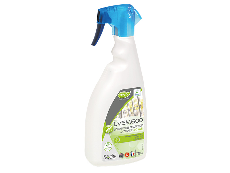 LVSM 600 - Liquide Vitres et Surfaces Modernes Ecolabel 750ml - SODEL