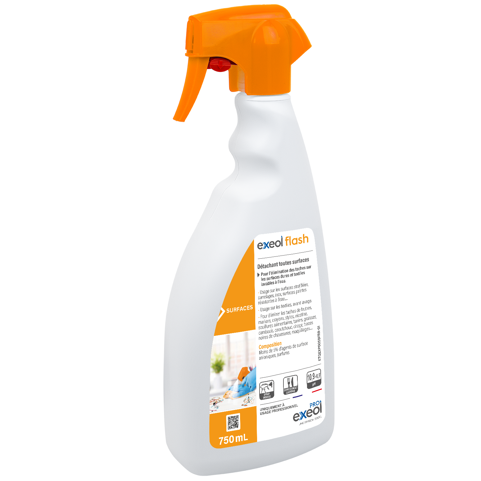 Détachant toutes surfaces FLASH 750ml spray