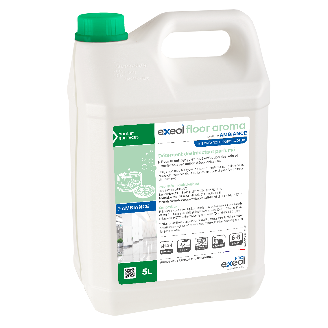Détergent désinfectant parfumé AMBIANCE 5L