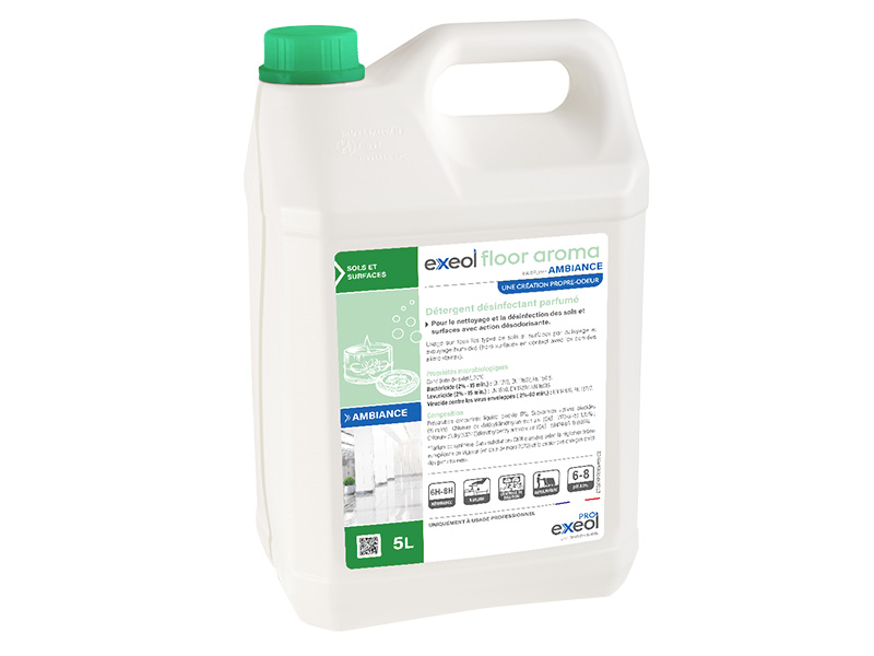 EXEOL FLOOR AROMA - Détergent désinfectant parfumé Ambiance 5L - SODEL