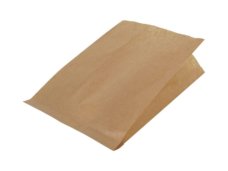 SACS PAPIER Kraft sans impression 14+9x21CM x100 - PUBLI EMBAL