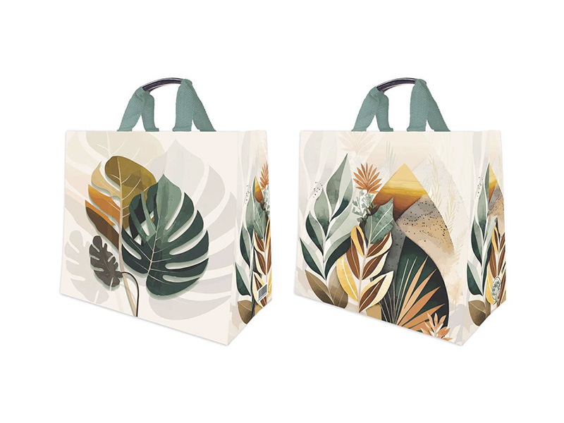 SACS CABAS 33L  - Feuilles Tropicales - PUBLI EMBAL 