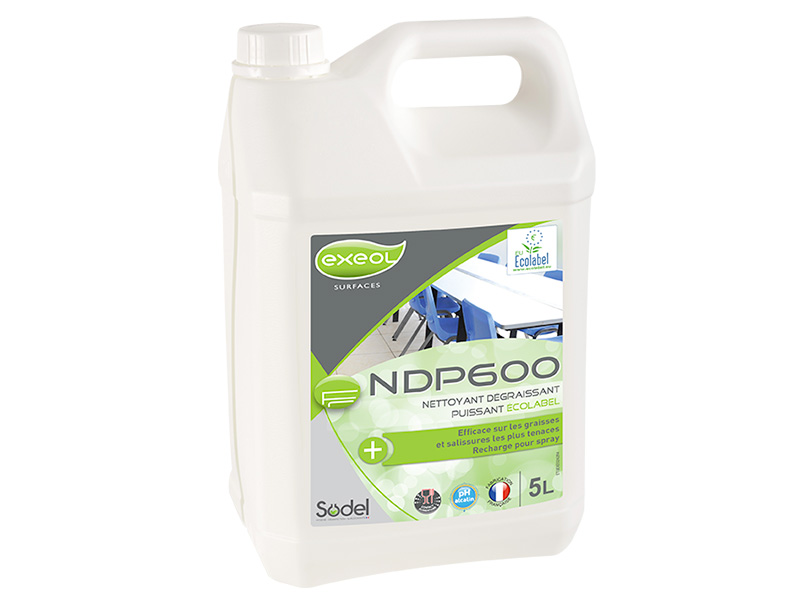 NDP600 - Nettoyant Dégraissant Puissant Ecolabel 5L - SODEL