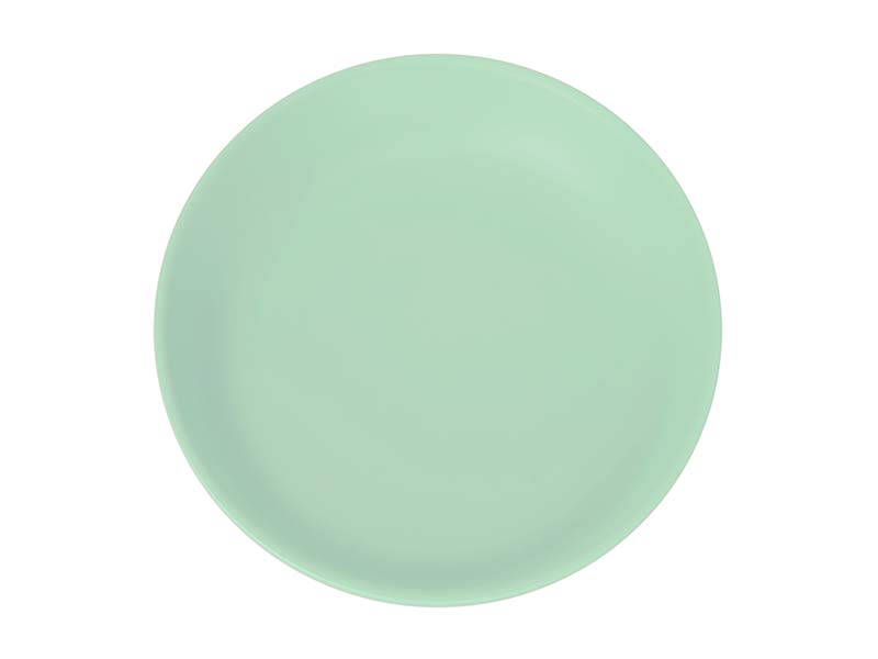 Assiette Minéral Plastique Réutilisable Premium Vert Pastel 20cm