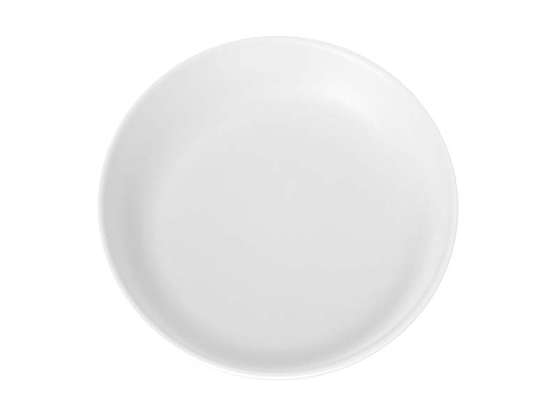 Assiette Minéral Plastique Réutilisable Premium Blanc 20cm - Polydis