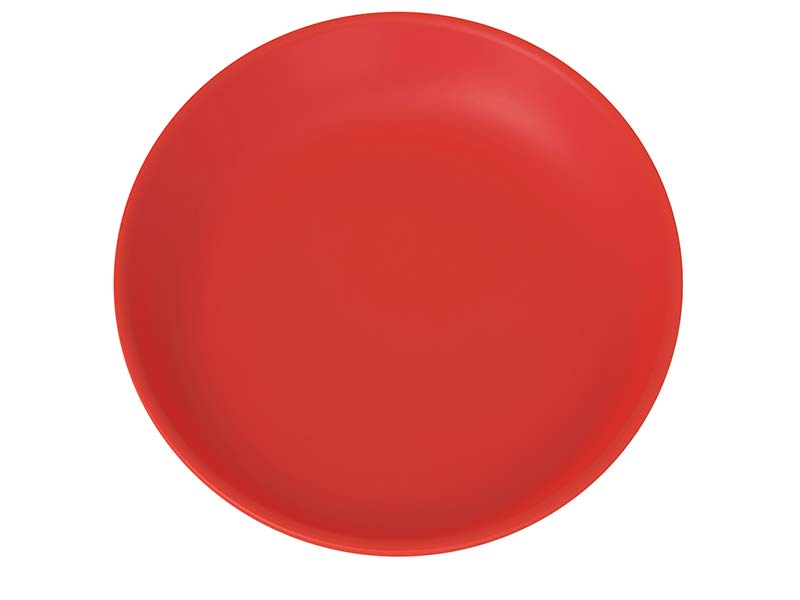 Assiette Minéral Plastique Réutilisable Premium Rouge 27cm