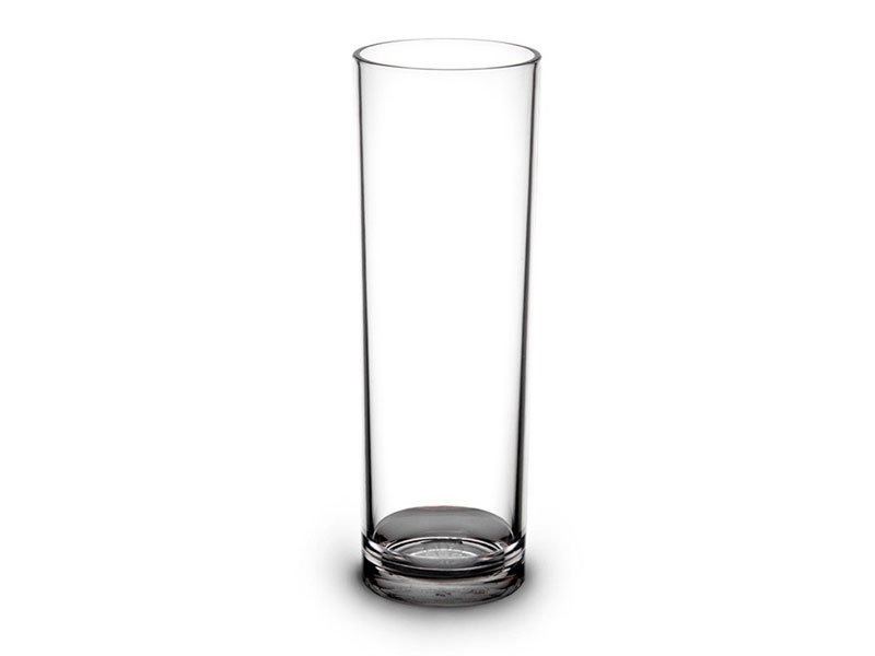 Verre Long Drink Plastique Réutilisable Premium Tranparent 230cc X6