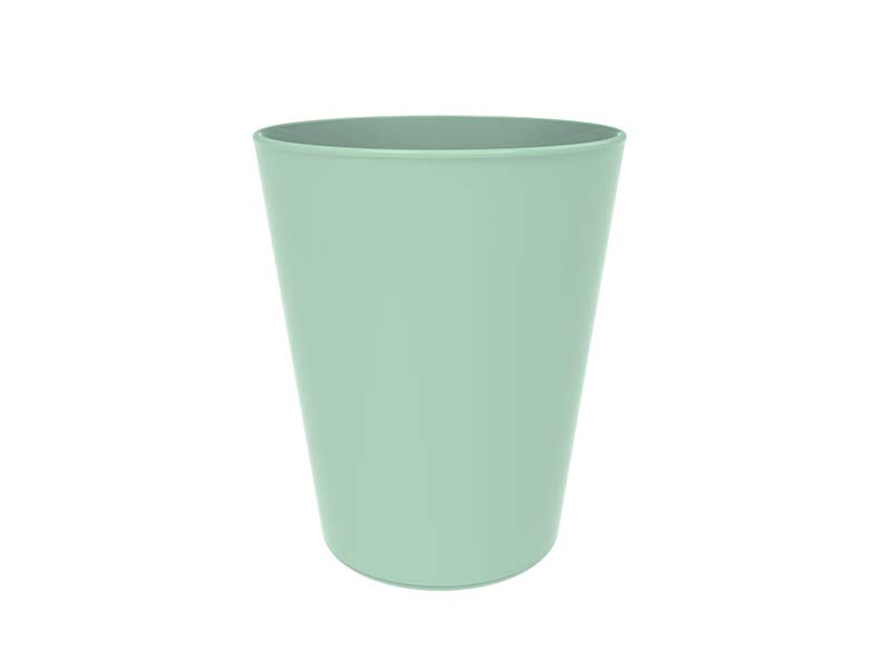 Gobelet Minéral Plastique Réutilisable Premium Vert Pastel 330cc X6