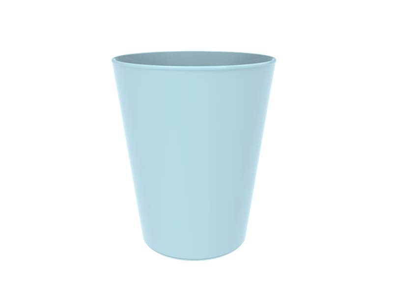 VERRE CONIQUE Minéral Prémium Incassable 330ML X1 - Bleu pastel - GOLD PLAST