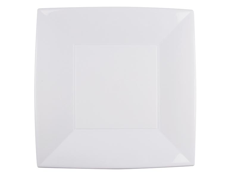 Assiette Plastique Réutilisable Nice Grande Blanc X12