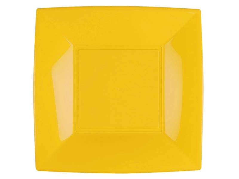 Assiette Plastique Réutilisable Nice Grande Mangue X12