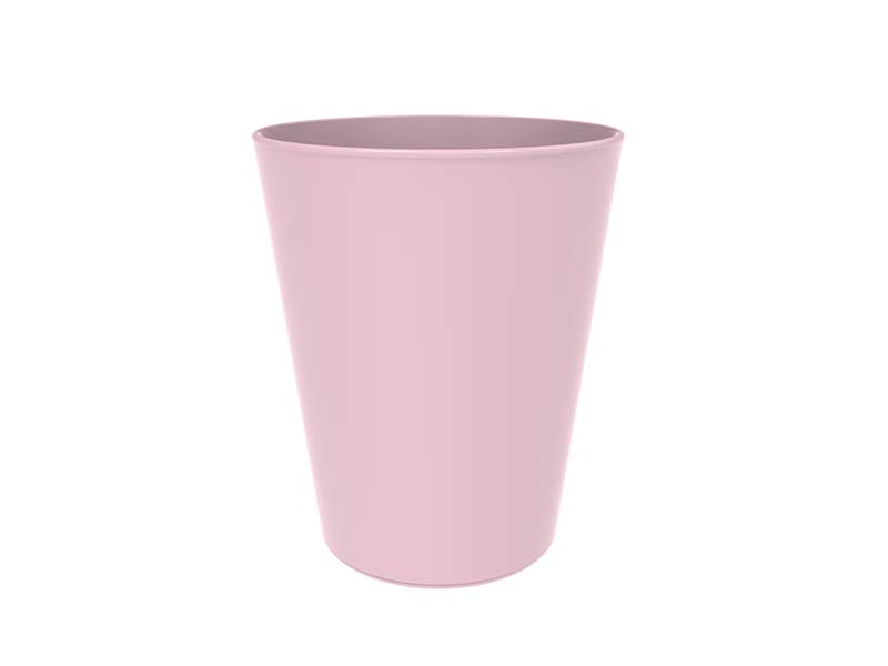VERRE CONIQUE Minéral Prémium Incassable 330ML X1 - Rose pastel - GOLD PLAST
