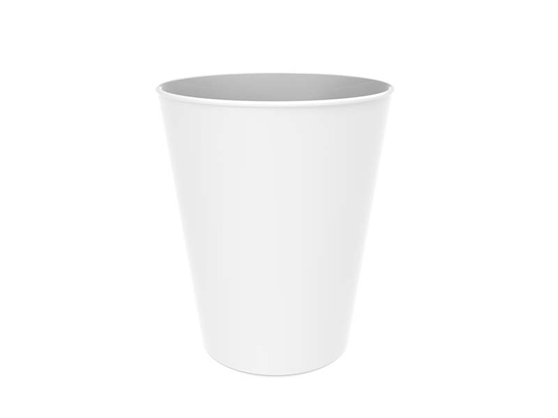 VERRE CONIQUE Minéral Prémium Incassable 330ML X1 - Blanc - GOLD PLAST