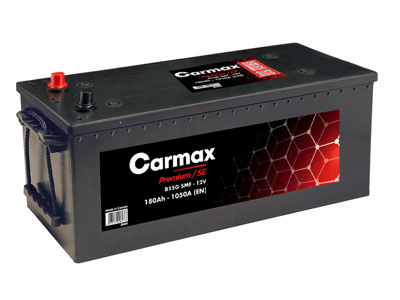 Batterie premium poids lourds 180Ah SANS ENTRETIEN CARMAX