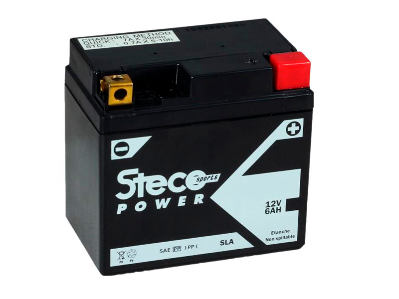 Batterie moto 12V 6Ah 130A STZ7S STECO