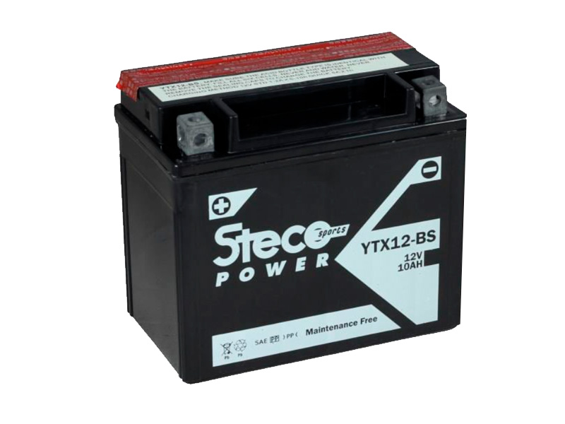 Batterie moto 12V 10Ah 180A YTX12-BS STECO