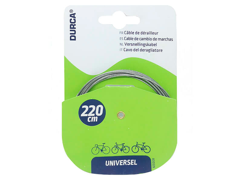 Cable dérailleur 2,20m pour vélo INOX