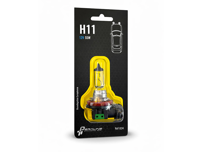 Ampoule H11 12V 55W Peraline - Éclairage voiture haute performance homologué