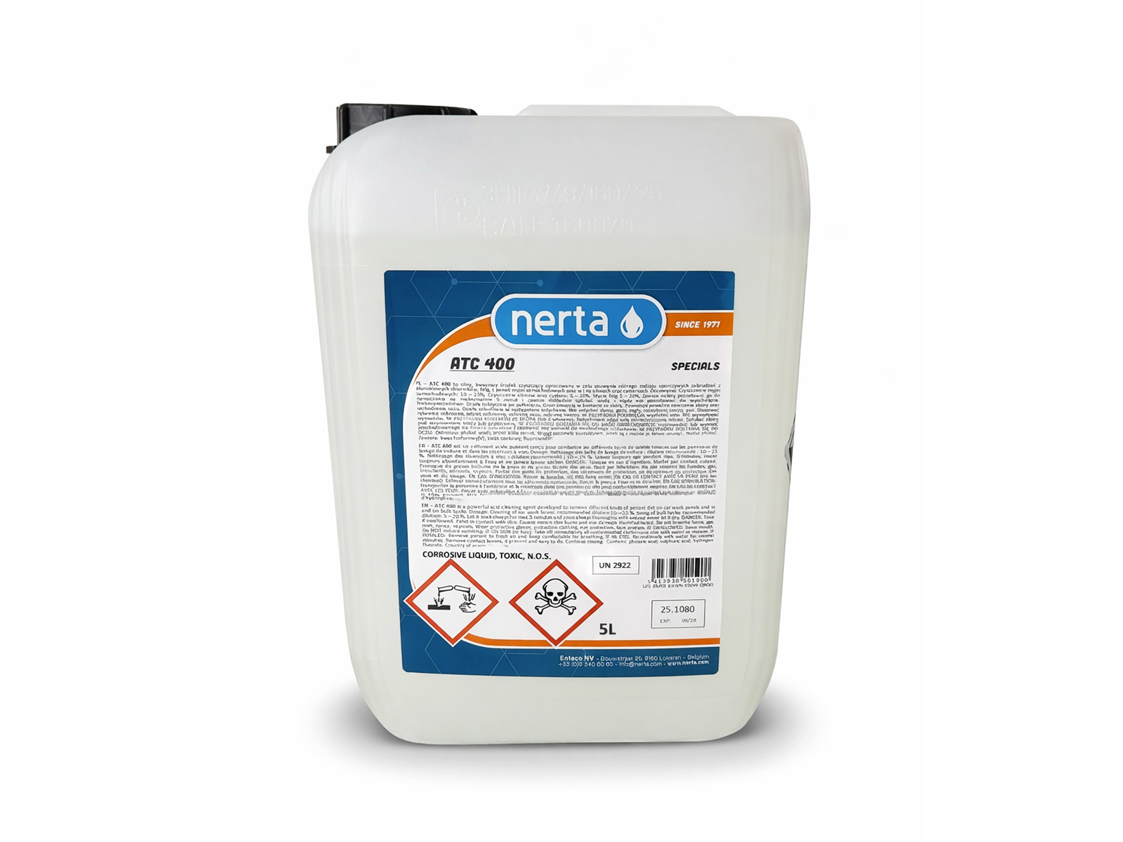 Nerta ATC 400 5L - Nettoyant acide professionnel ultra puissant multi-usages