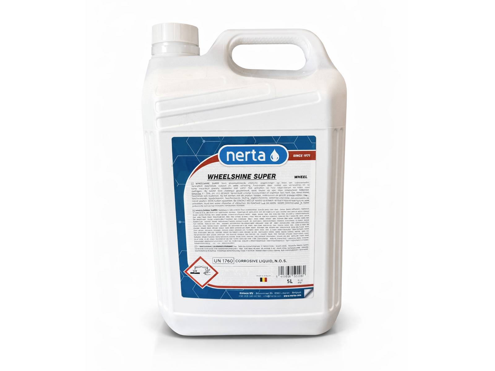 Nerta Wheelshine Super 5L - Nettoyant jantes professionnel sans brossage