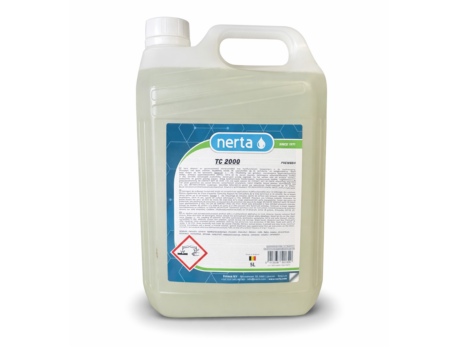 Nerta TC 2000 - Prélavage alcalin professionnel ultra puissant